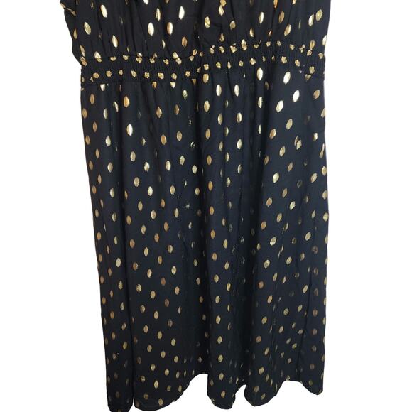BloomChic Black Dress with Gold Foil  Accents, NWT, 18/20 - Picture 3 of 6